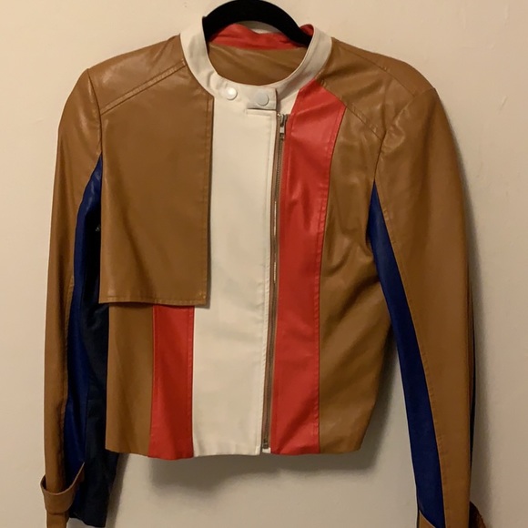 Vintage 70s Inspired Vegan Leather Jacket - Picture 1 of 1